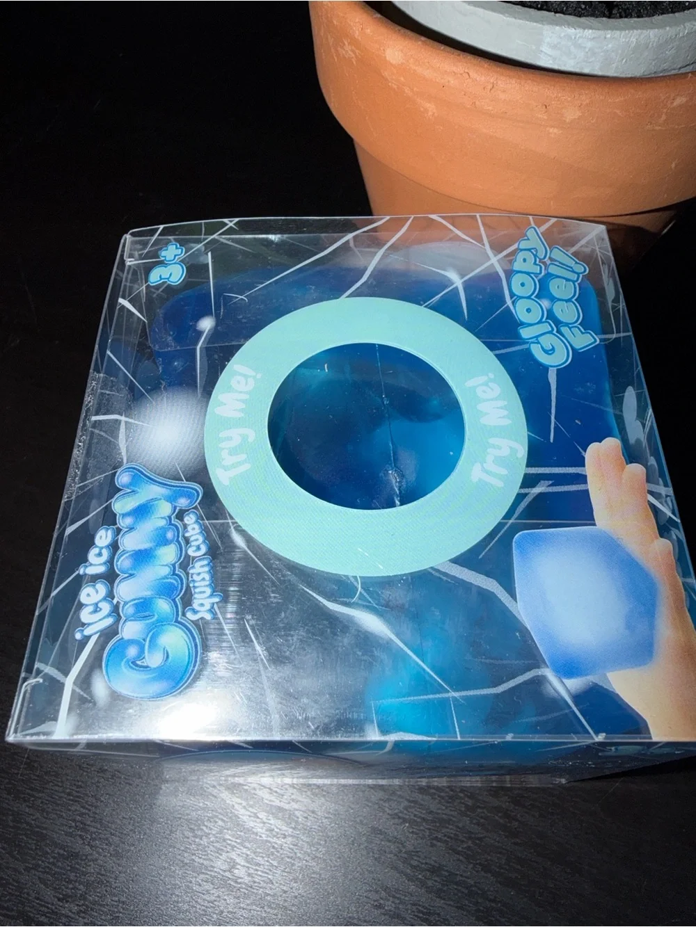Ice Ice Gummy Squish Cube - Blue Jumbo